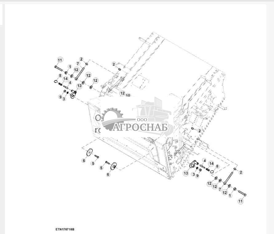 Комплект крепежных деталей среднего яруса, HillMaster™ 